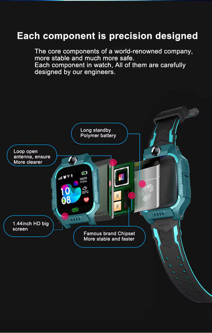 🔒 Montre GPS Enfant 3G – Localisez et restez en contact avec votre enfant a tout moment.